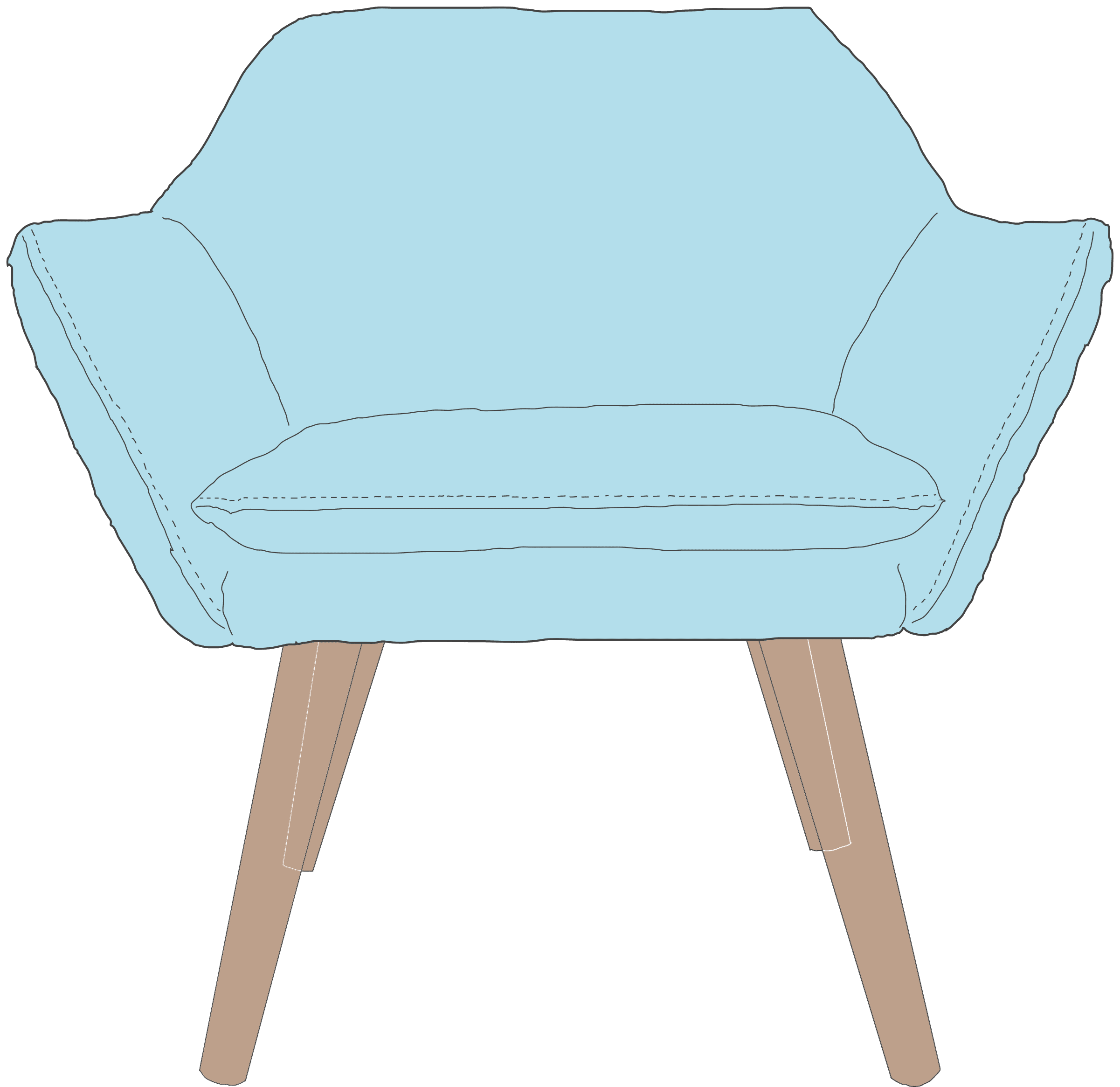 Chair furniture illustration