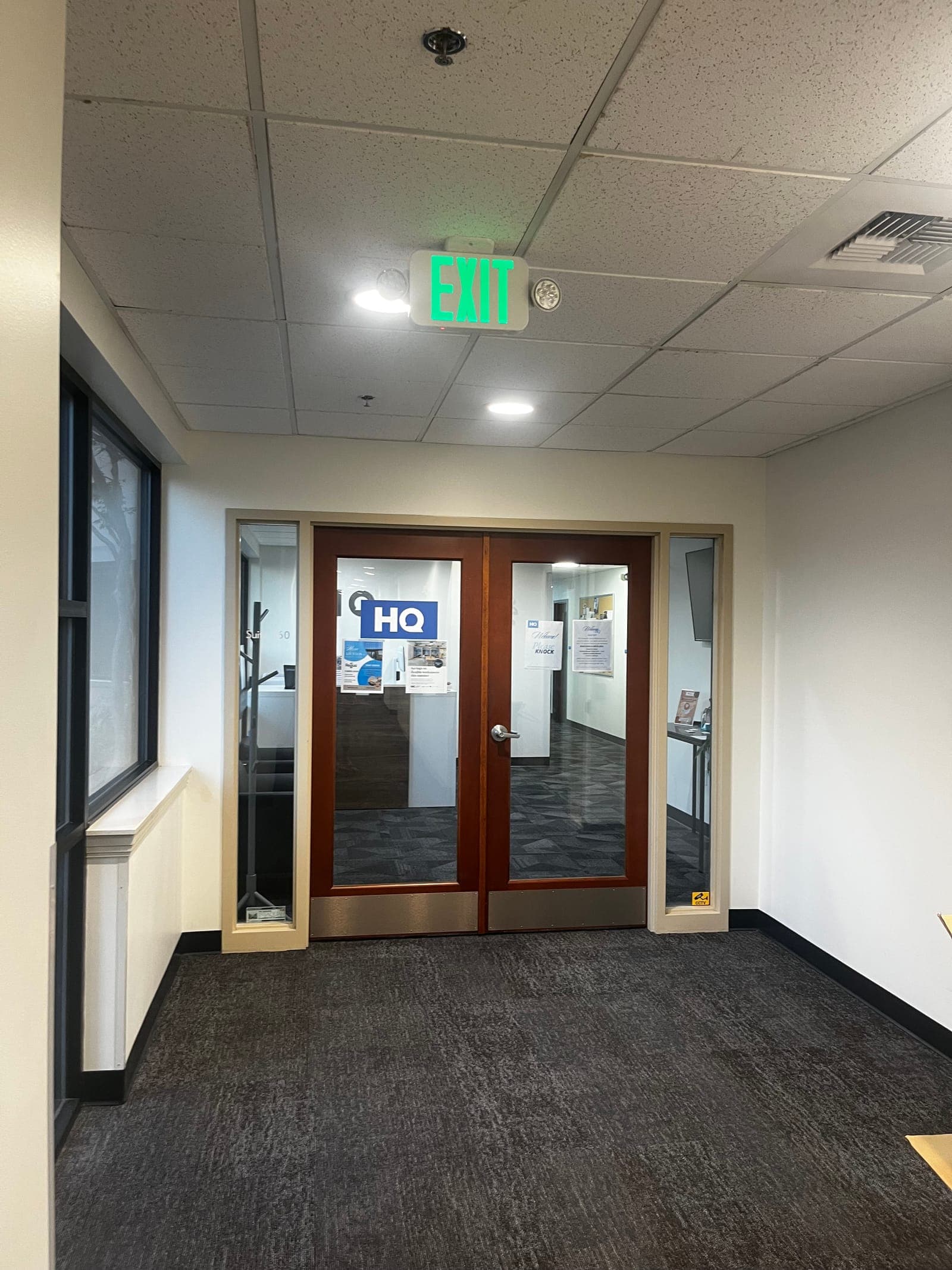 Front door of the Therafox suite